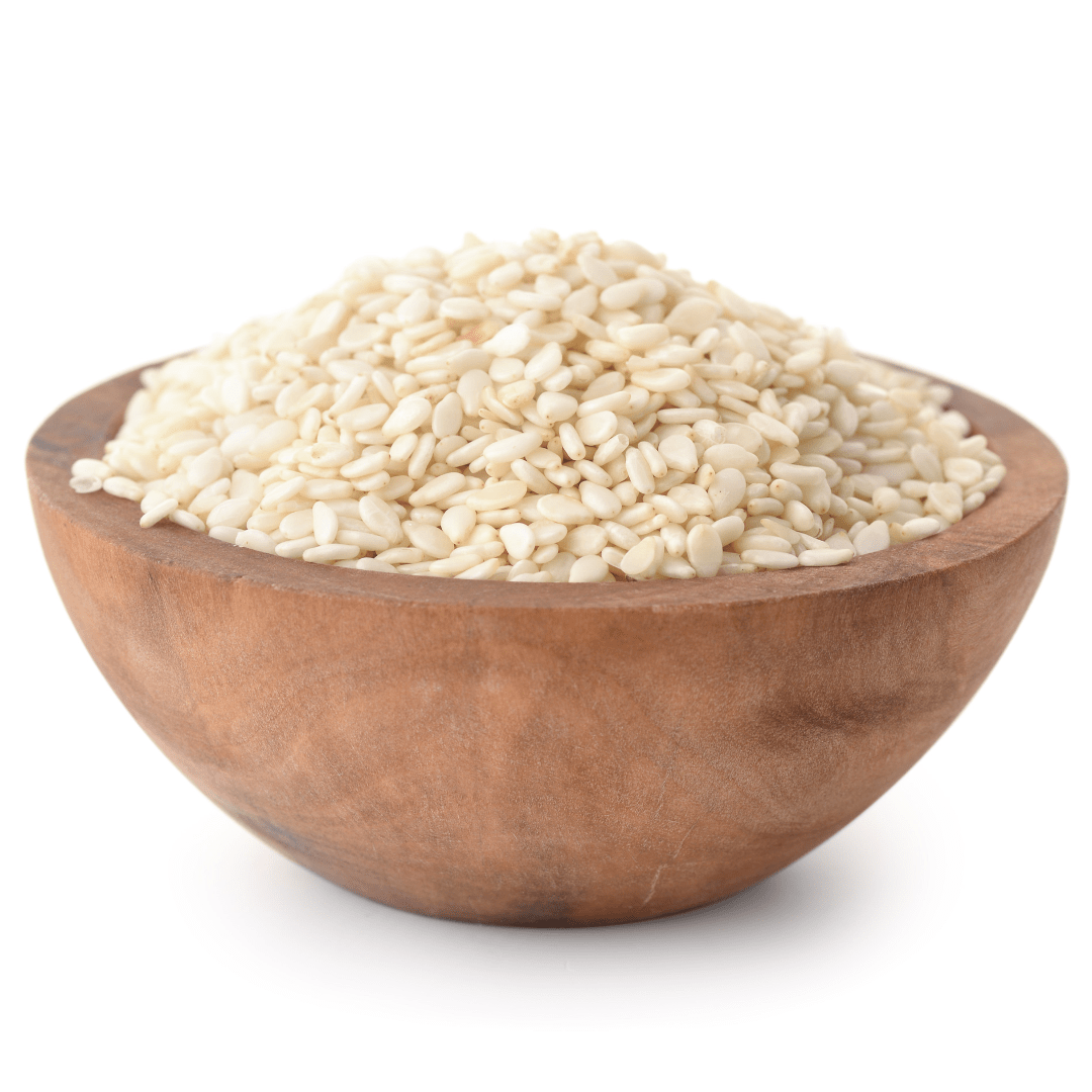 Sesame Seeds, White, Hulled, Organic - Concordia Style Boutique