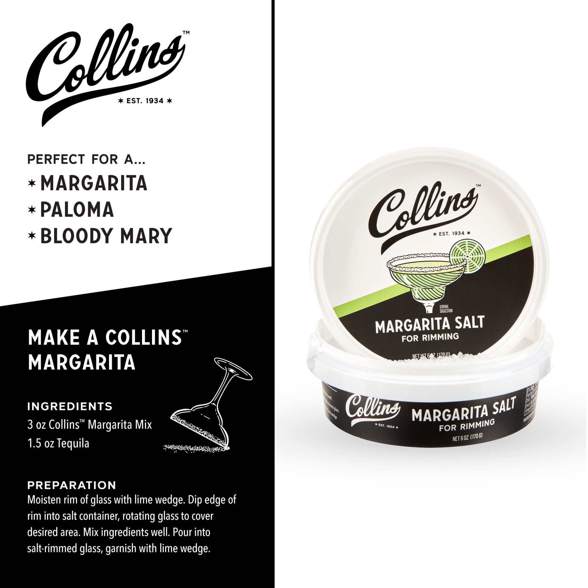 White Margarita Salt 6 oz - Premium Drinkware from Viski - Just $7.99! Shop now at Concordia Style Boutique