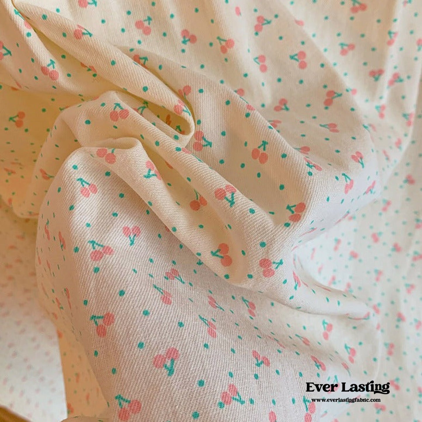 Cream Floral Quarter Sleeves & Long Pants Pajama Set