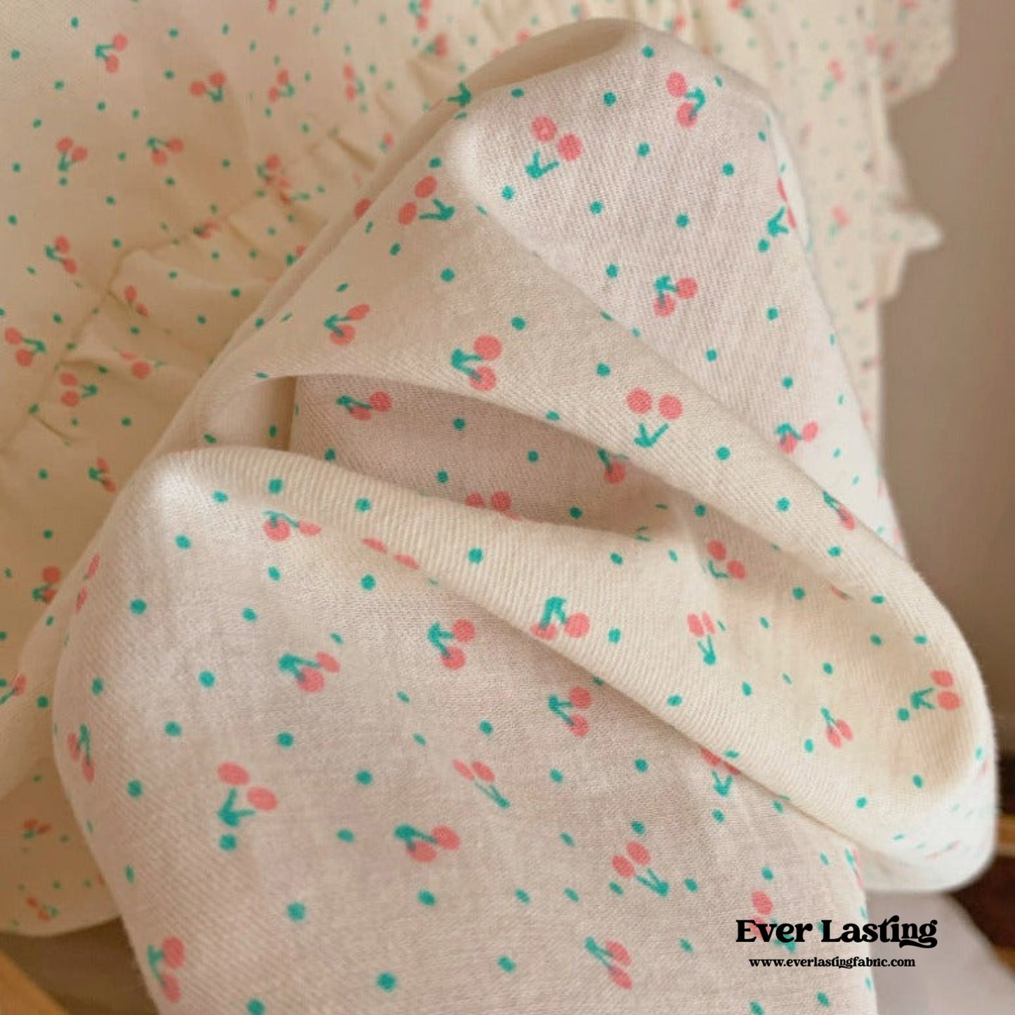 Cream Floral Short Sleeves and Short Pajama Set