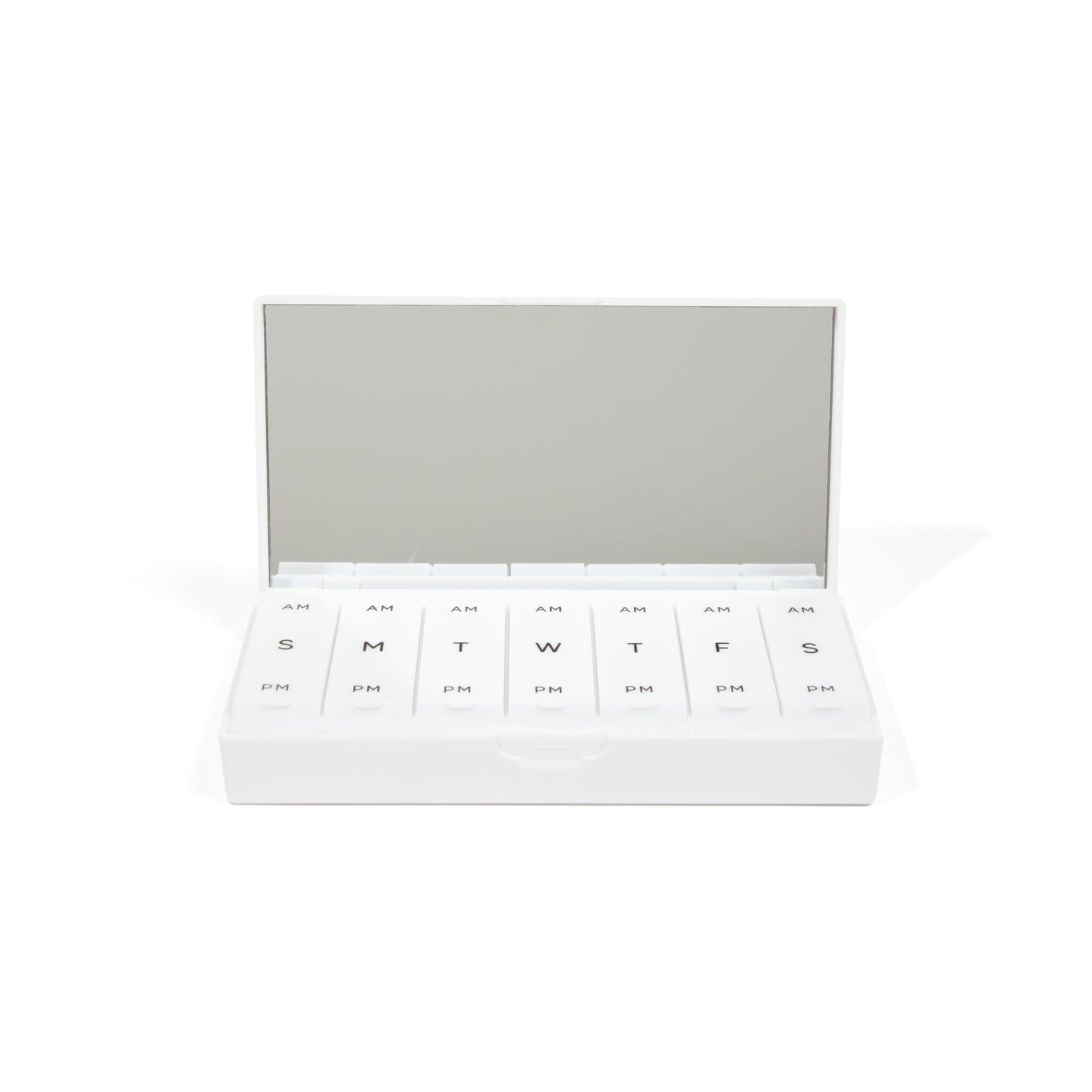 Crisp White AM/PM Pill Box