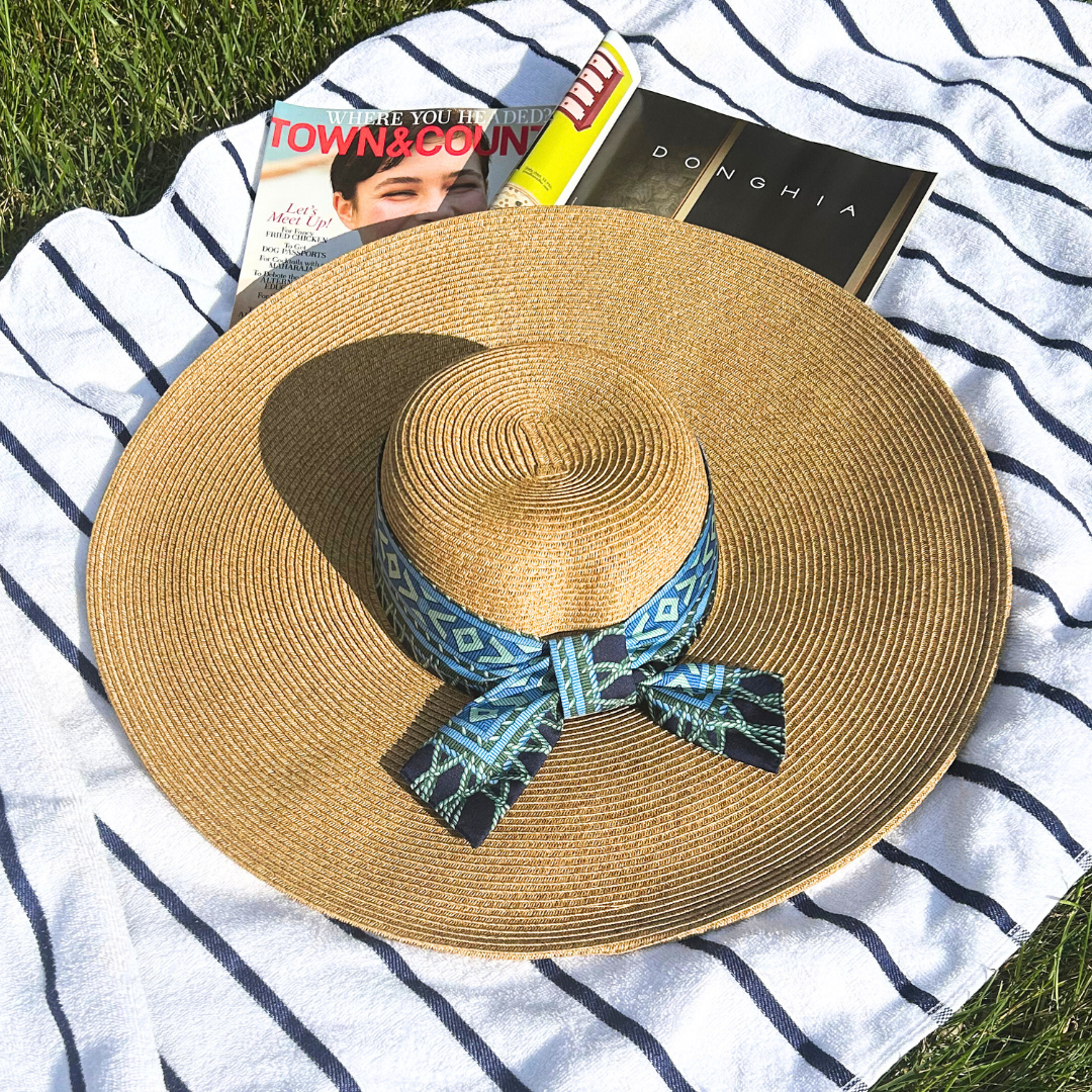 Fringe Harness Logo Perfect Straw Sun Hat