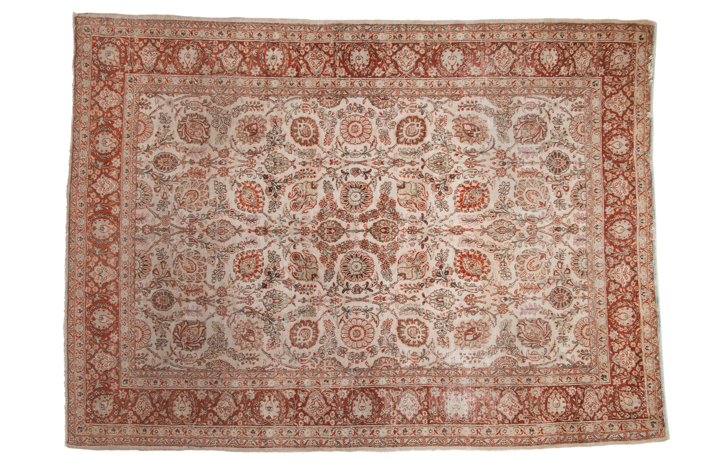 8x11 Vintage Distressed Meshed Carpet