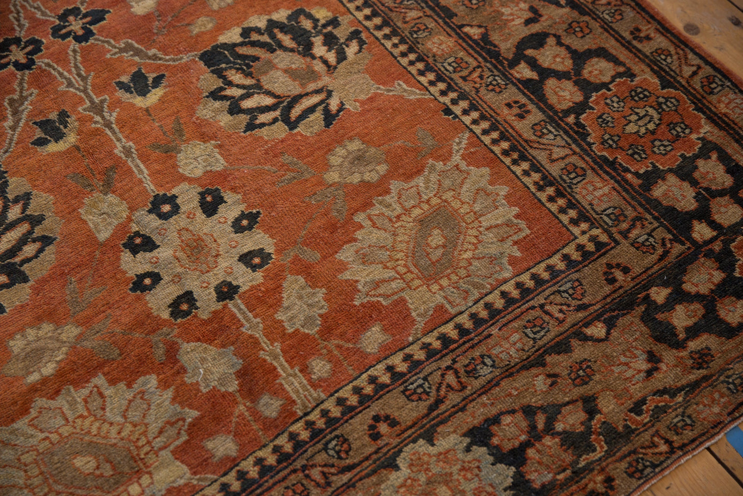 9x12.5 Vintage Tabriz Carpet
