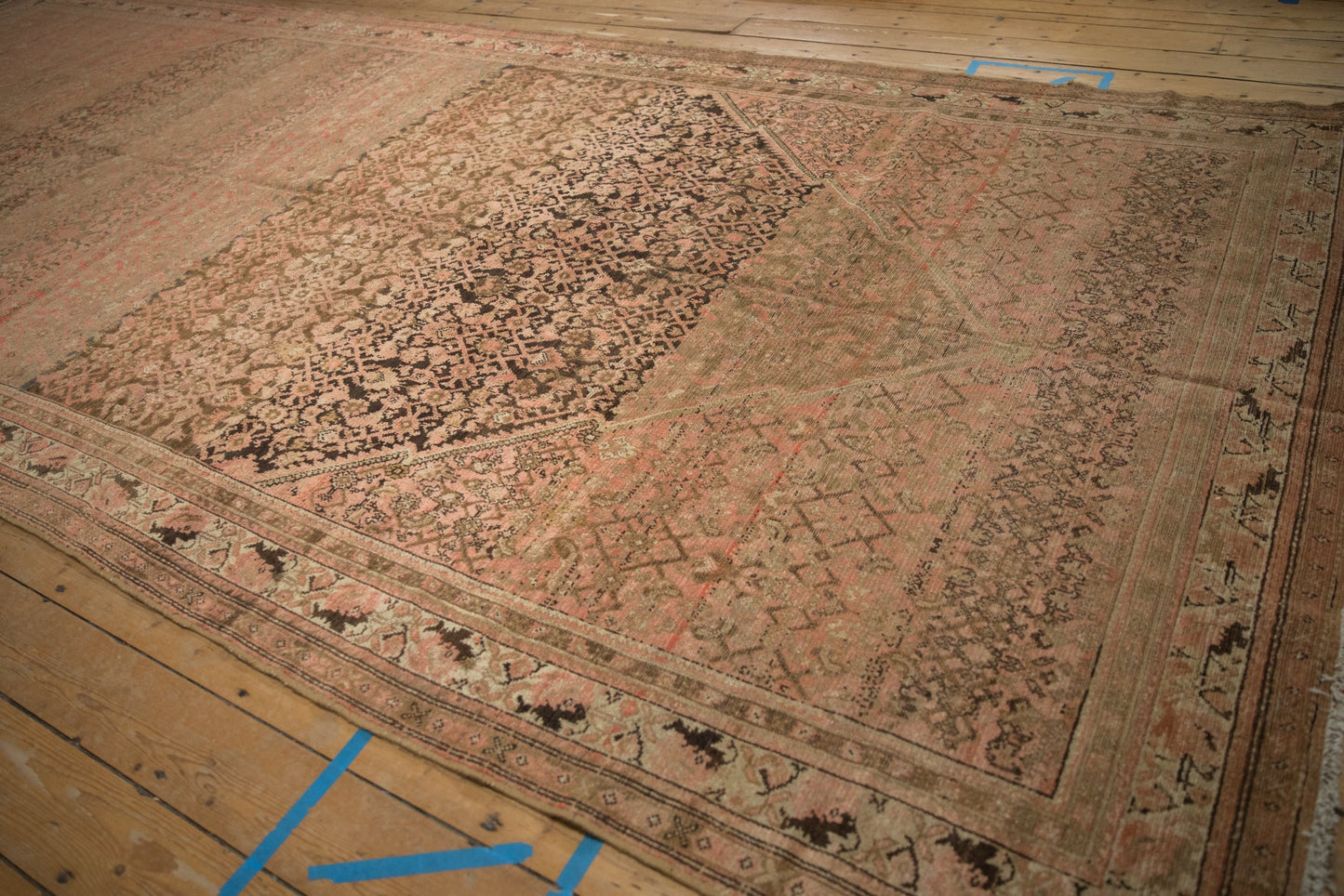 7x16 Vintage Distressed Malayer Carpet