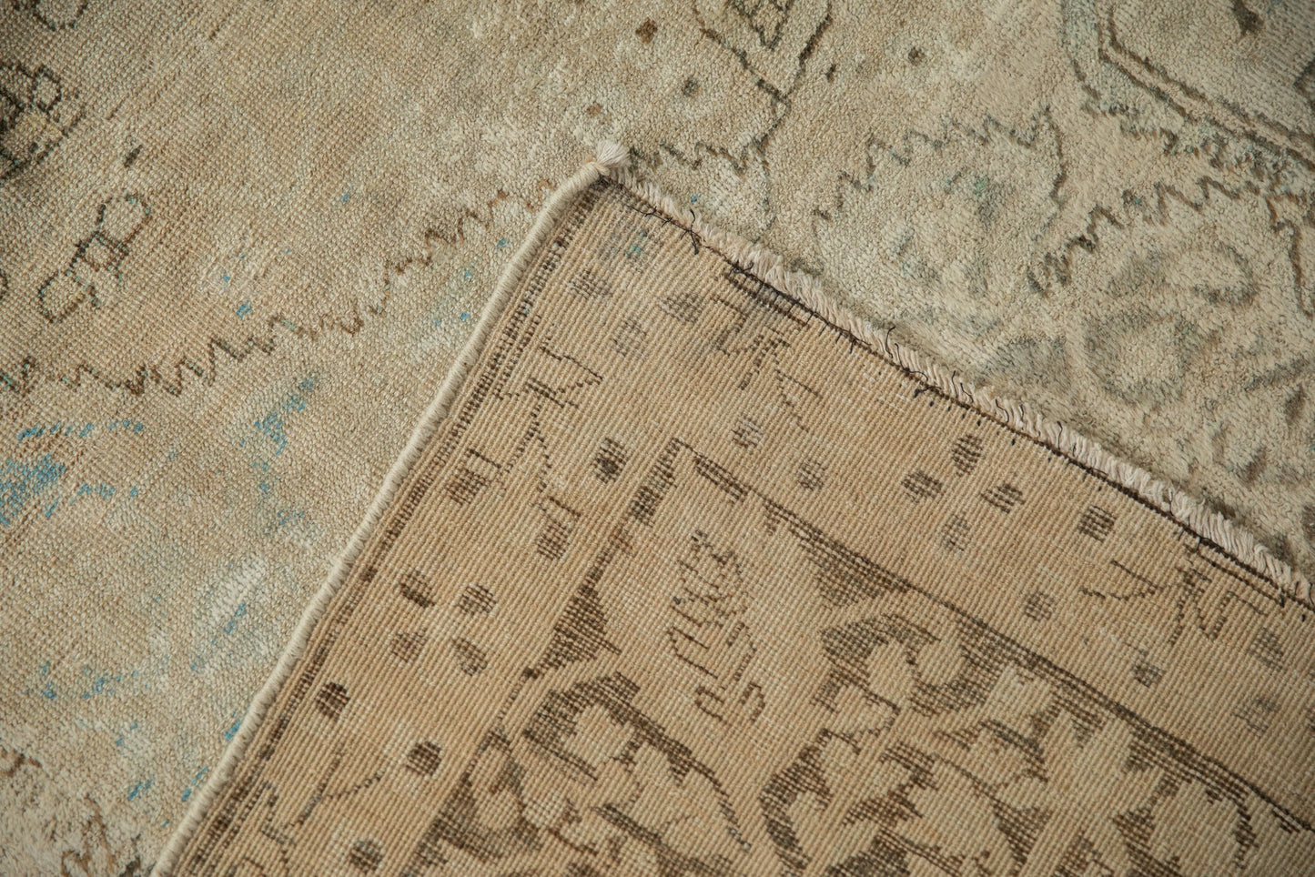8x11 Antique Distressed Kerman Carpet