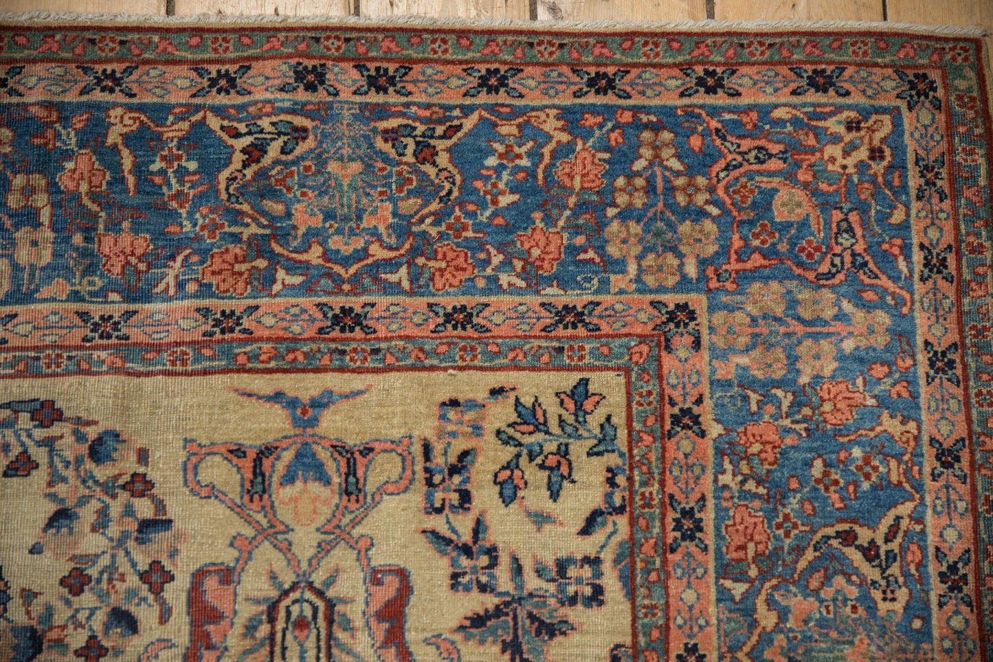 7x10 Antique Farahan Sarouk Carpet