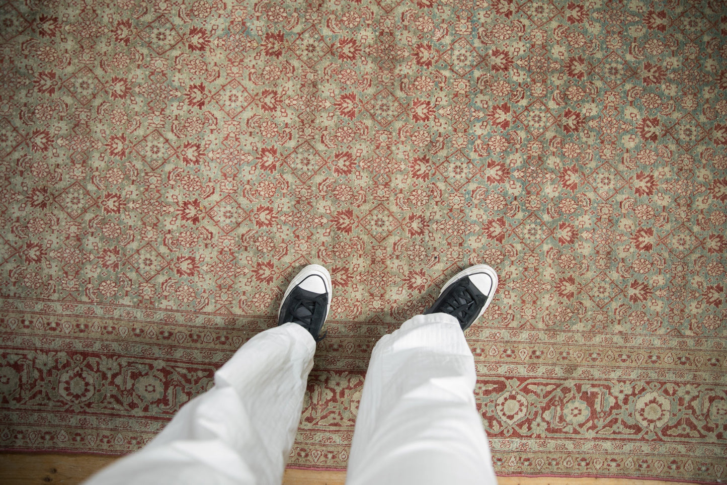 6x10 Vintage Distressed Tabriz Carpet