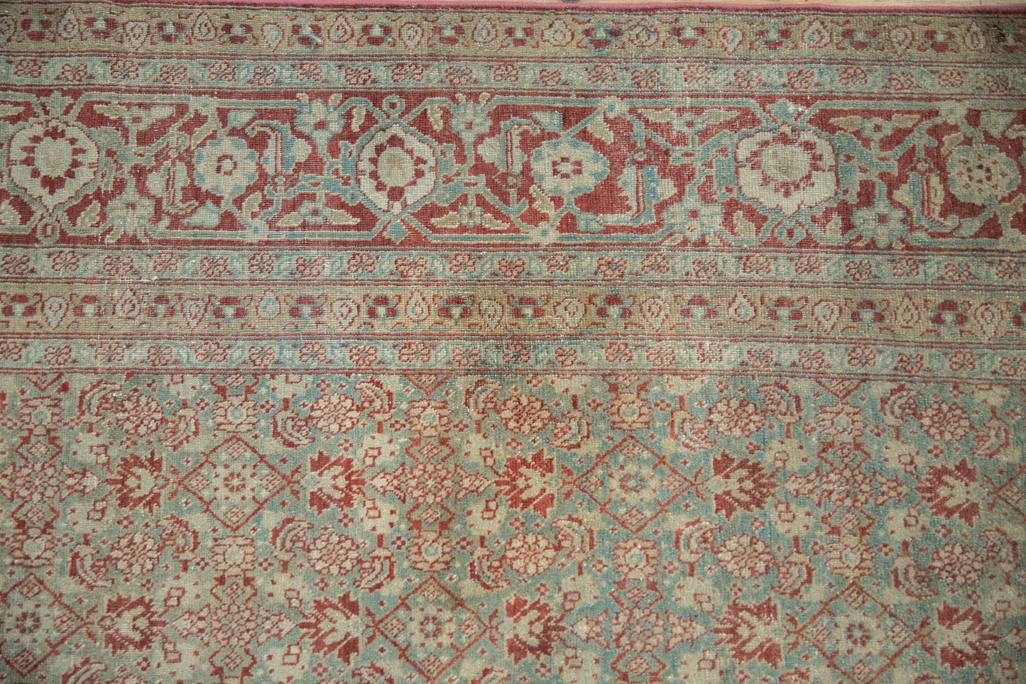 6x10 Vintage Distressed Tabriz Carpet