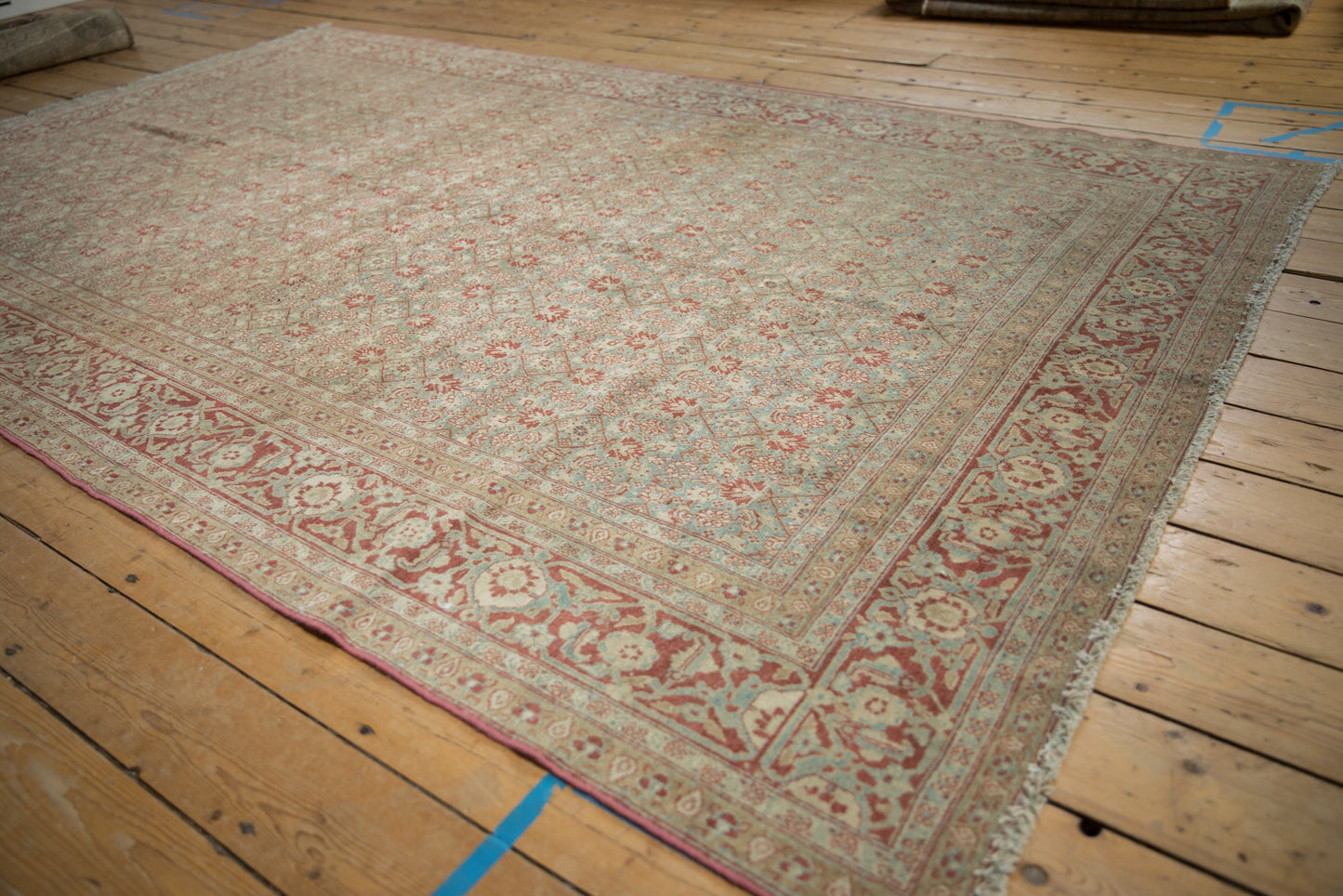 6x10 Vintage Distressed Tabriz Carpet