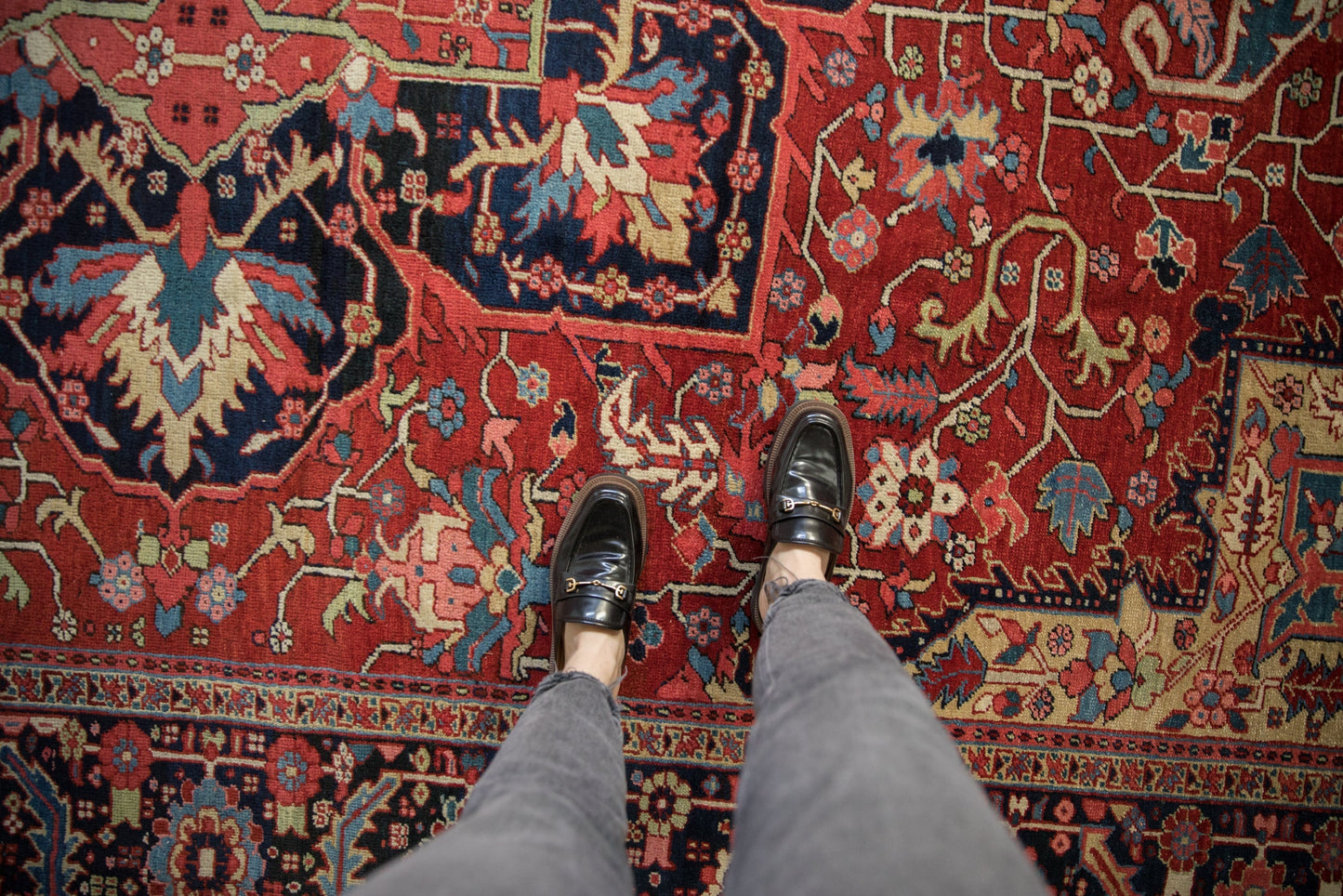 10x14 Vintage Heriz Carpet