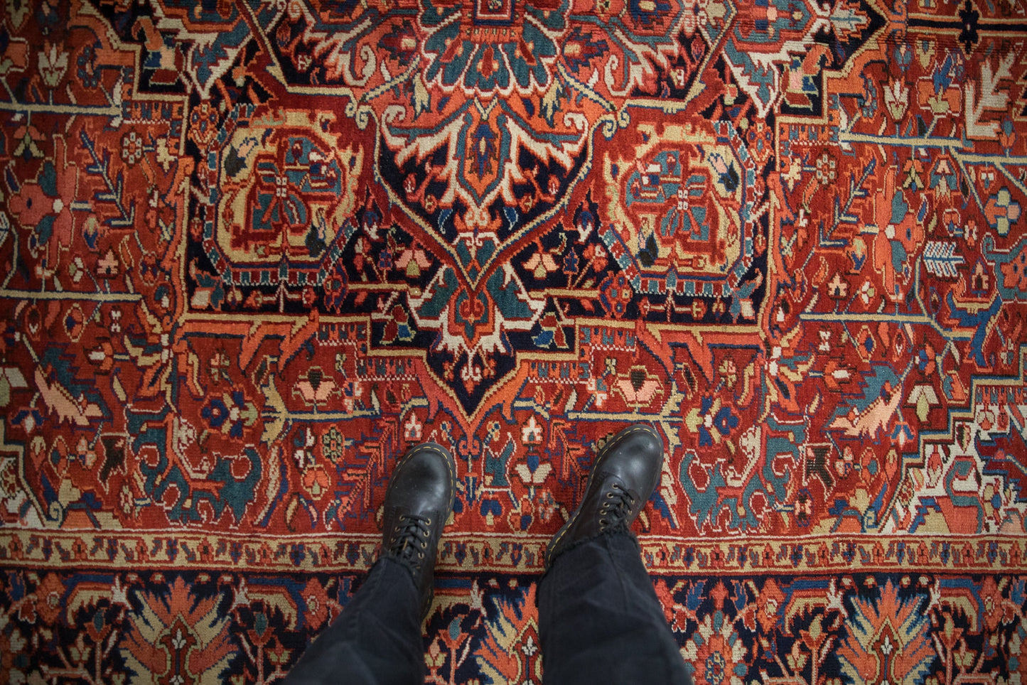 8x11.5 Vintage Heriz Carpet