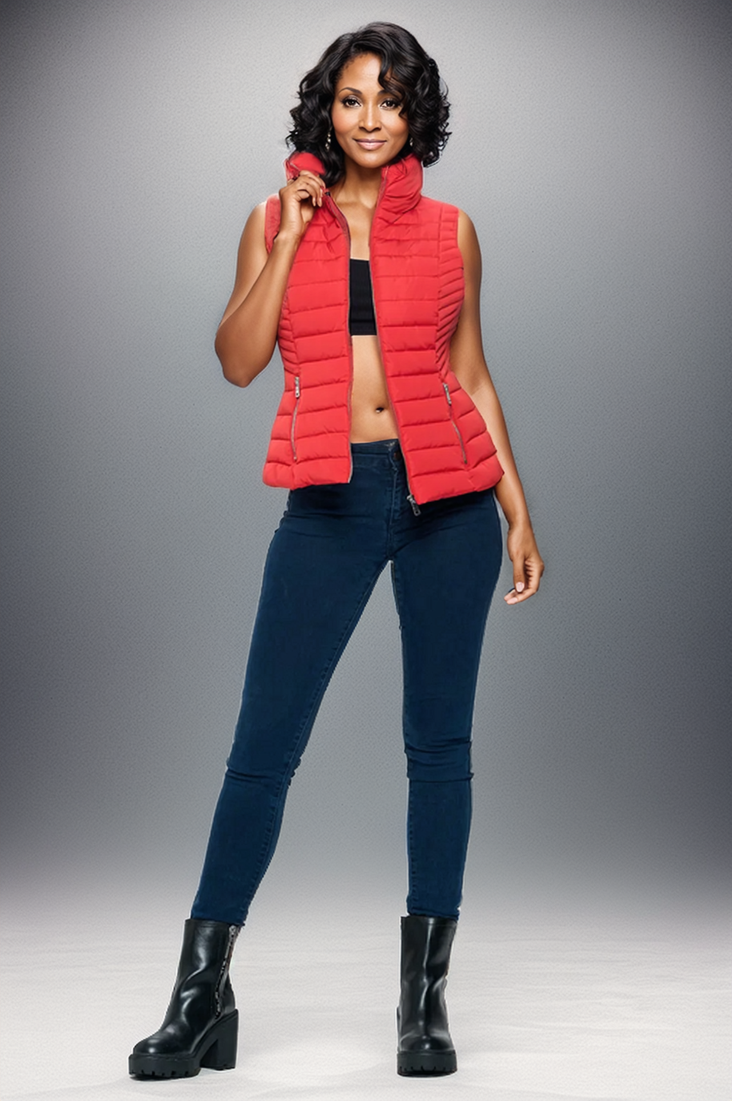 PuffTech Vest - Women's High Collar Quilted Vest