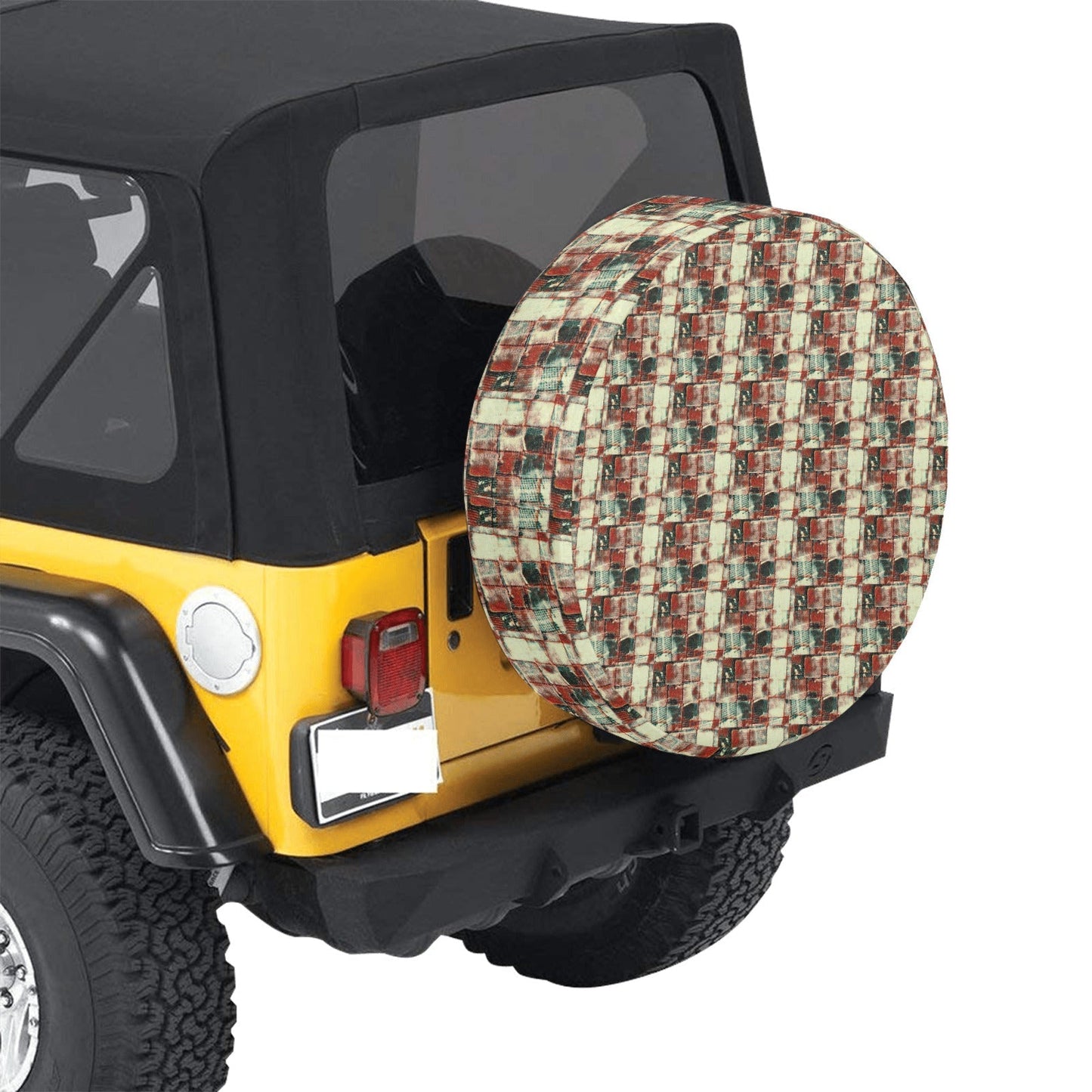 Spare Tire Cover -"Square Dance" - Premium Spare Tire Cover from Concordia Style Boutique - Just $39.52! Shop now at Concordia Style Boutique