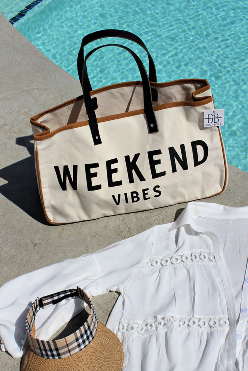 Alicia WEEKEND VIBES Canvas Tote - Concordia Style Boutique