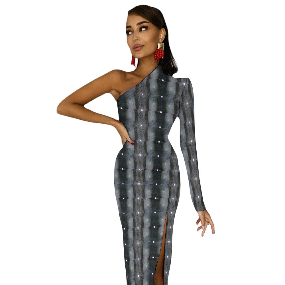 Half Sleeve Slit Dress - "The Alien" - Premium Half Sleeve Slit Dress from Concordia Style Boutique - Just $41.68! Shop now at Concordia Style Boutique