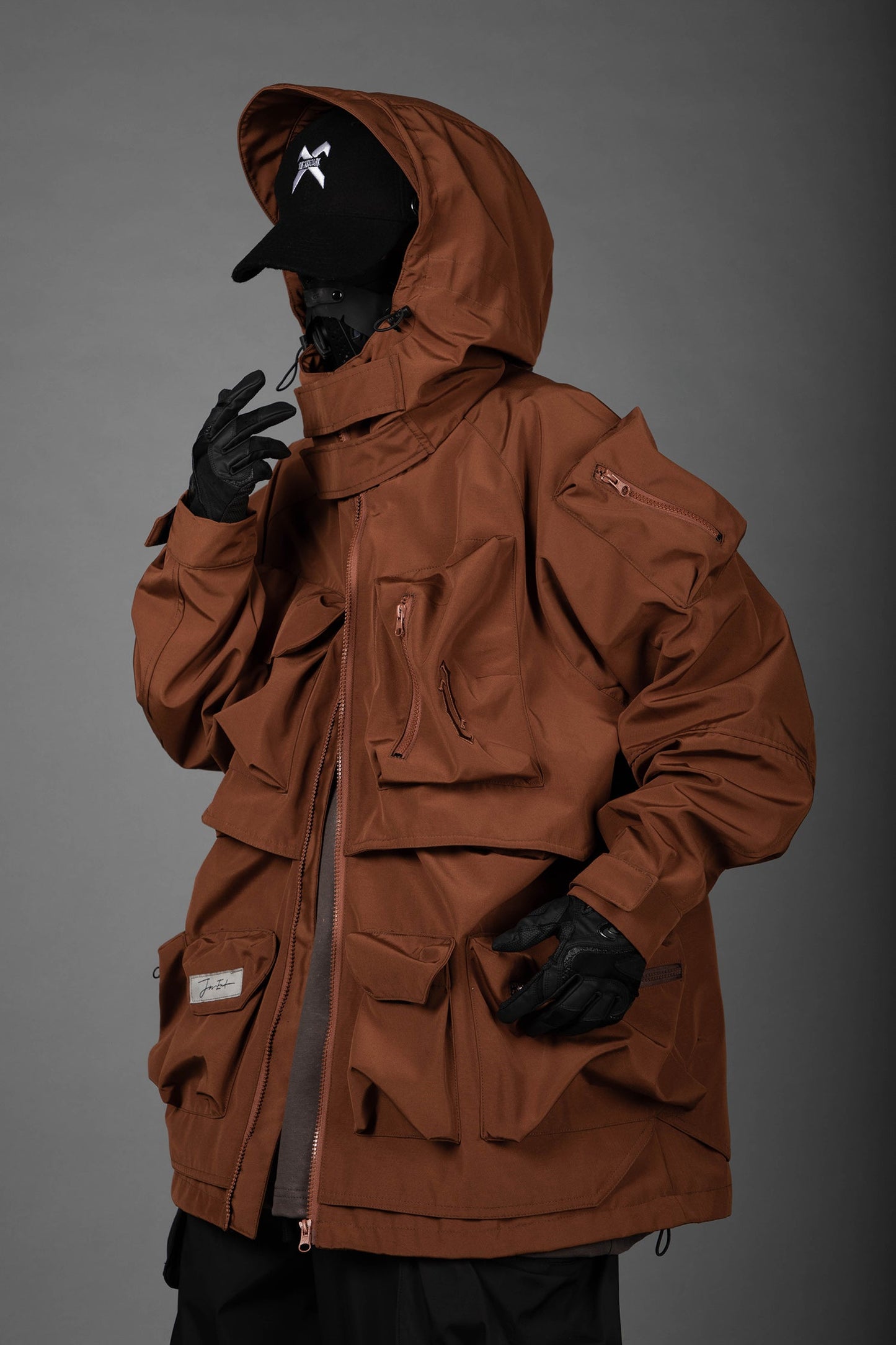HiJ25 Brown Storage X Tech Jacket - Concordia Style Boutique