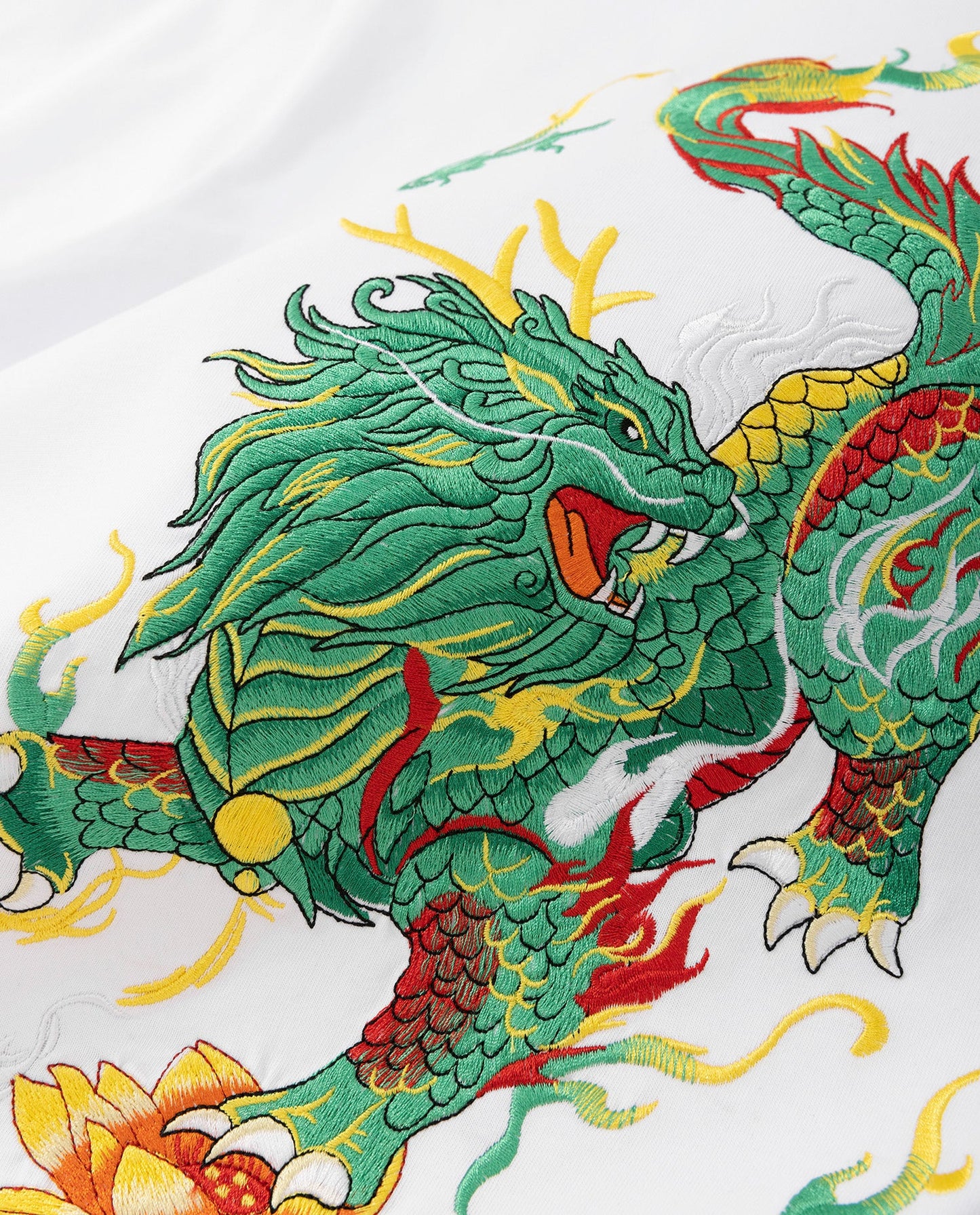 KH759 Emerald Kirin Embroidery Tee - Concordia Style Boutique