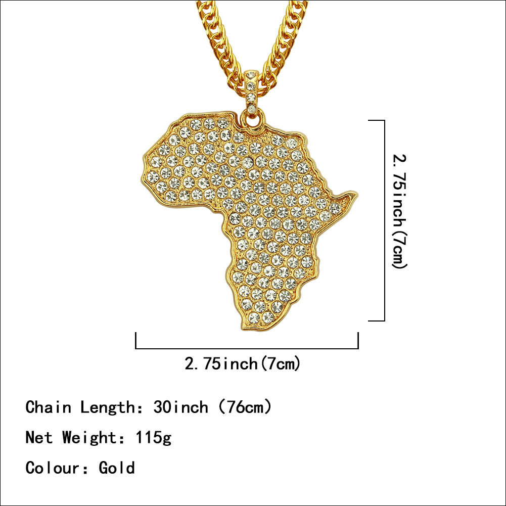 Africa Map Necklace Pendant - Premium Africa Map Necklace from Concordia Style Boutique - Just $20! Shop now at Concordia Style Boutique