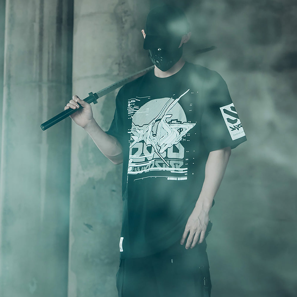 Sim9003 Double X Cyberpunk Tee - Concordia Style Boutique