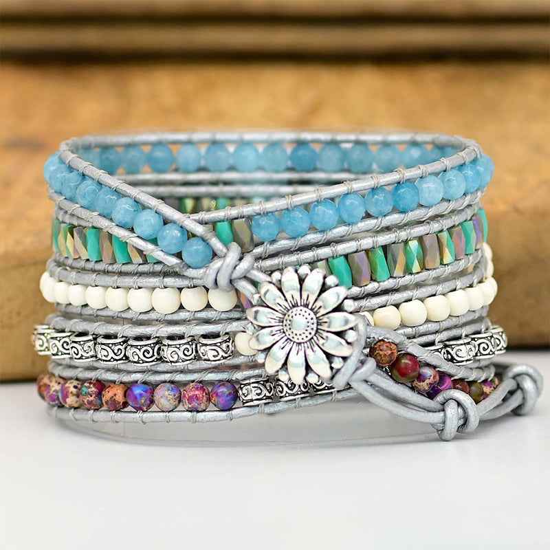 Hand-woven Stone Bead Watch – European and American Popular Accessories