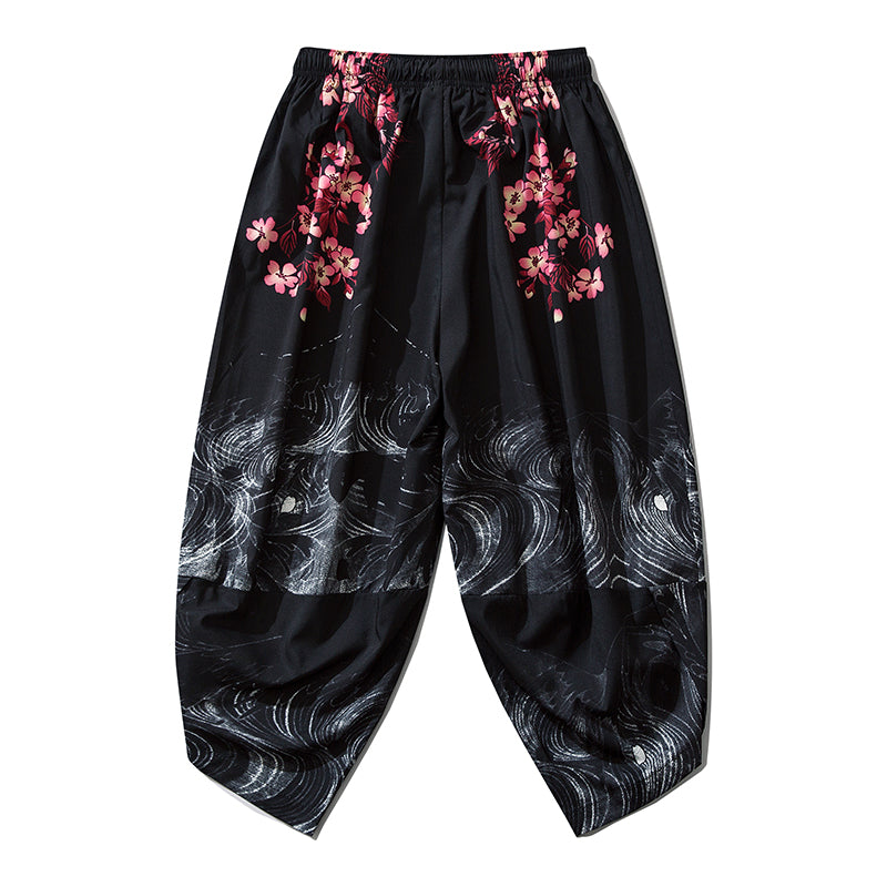 YC135 Pink Flowers Lightweight Pants - Concordia Style Boutique