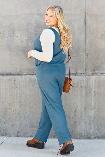 Double Take Full Size Sleeveless Straight Jumpsuit - Concordia Style Boutique