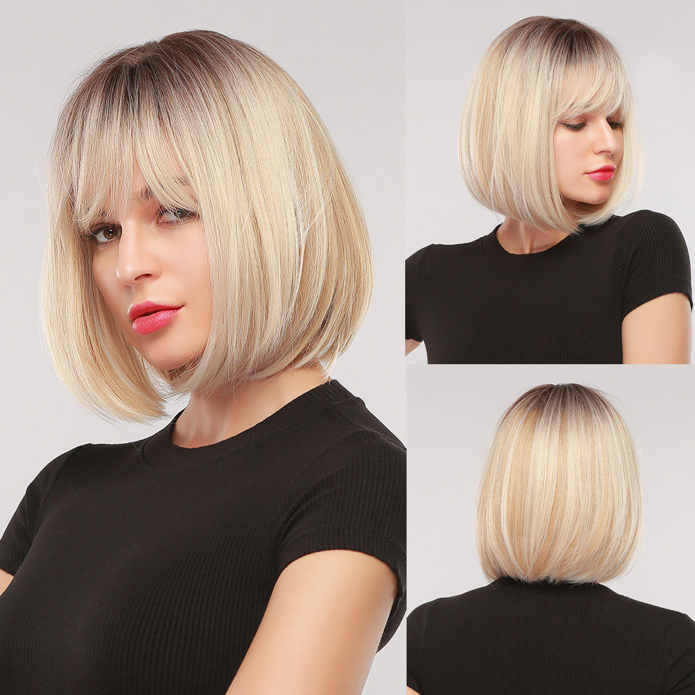 High Temperature Silk Material Ladies Wig BOB Head - Premium wig from Concordia Style Boutique - Just $18.97! Shop now at Concordia Style Boutique