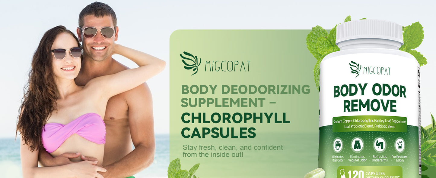 Chlorophyll Body Deodorizing Supplement - 120 Caps