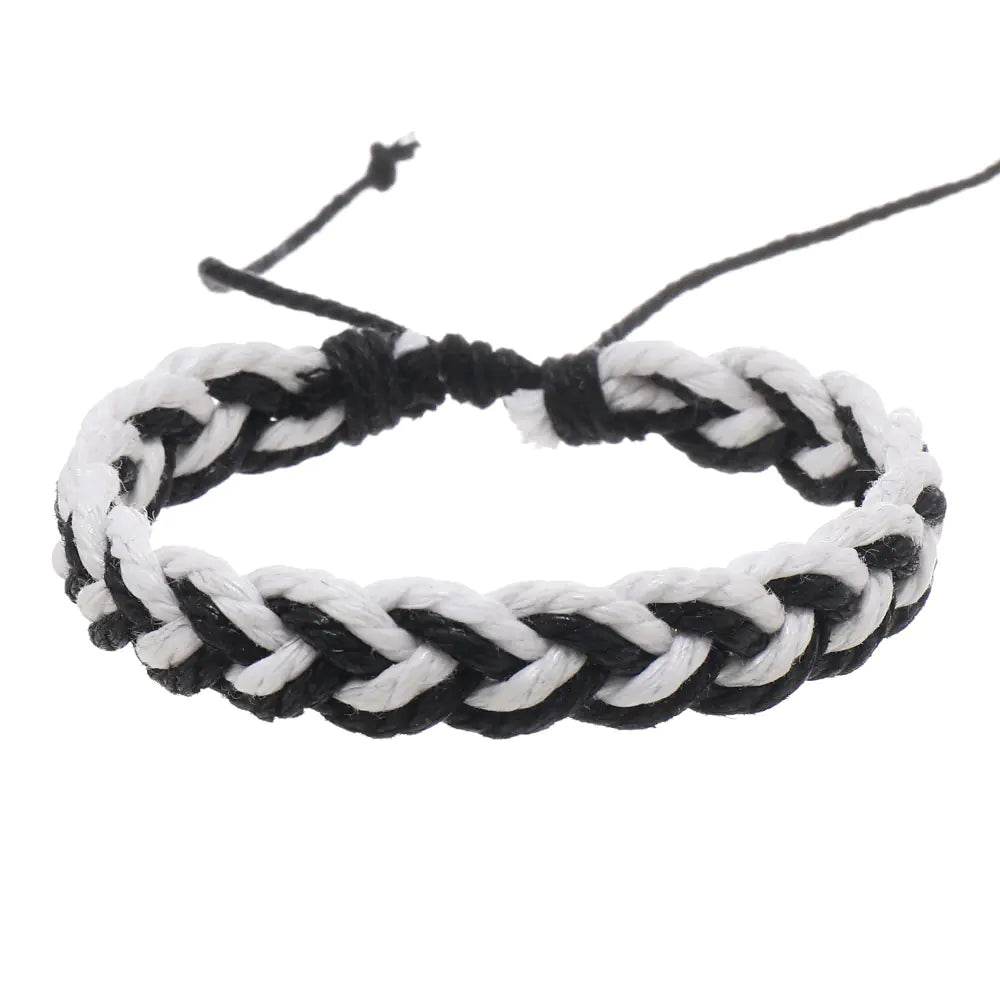 Handwoven Cotton String Bracelet in Artistic Style - Concordia Style Boutique