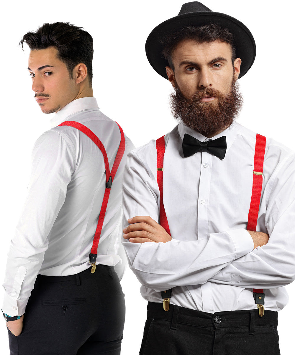 Vittorio Farina Men's Convertible Suspender in Gift Box: 70% Polyester & 30% Elastomer - Concordia Style Boutique