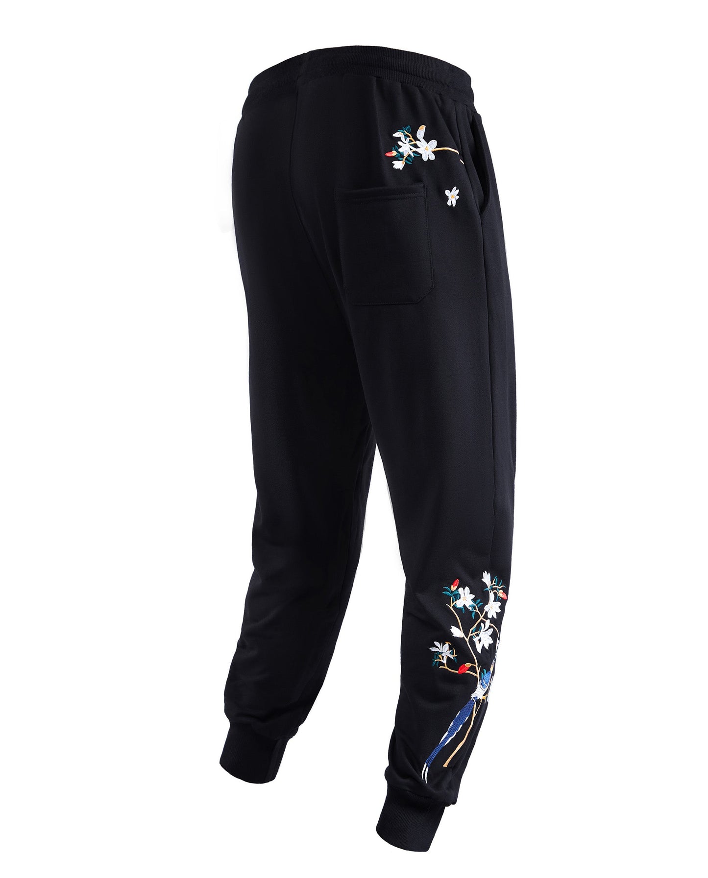 7046 Flowers Embroidery Joggers - Concordia Style Boutique