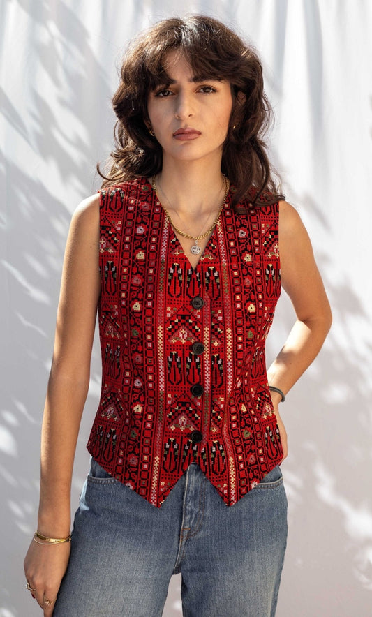Dalal Embroidered Vest