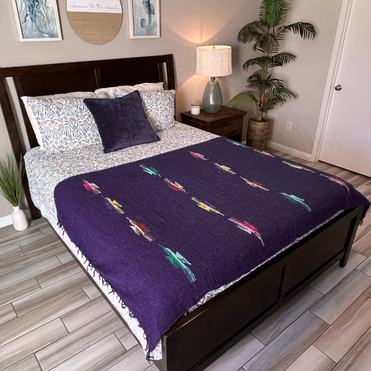 Purple Baja Thunderbird Blanket - Concordia Style Boutique
