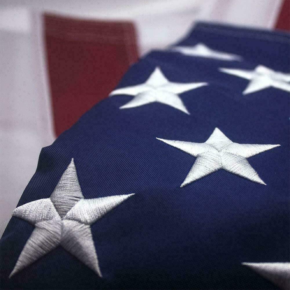 American Flag Outdoor Heavy Duty Embroidered Stars USA Flag - Concordia Style Boutique