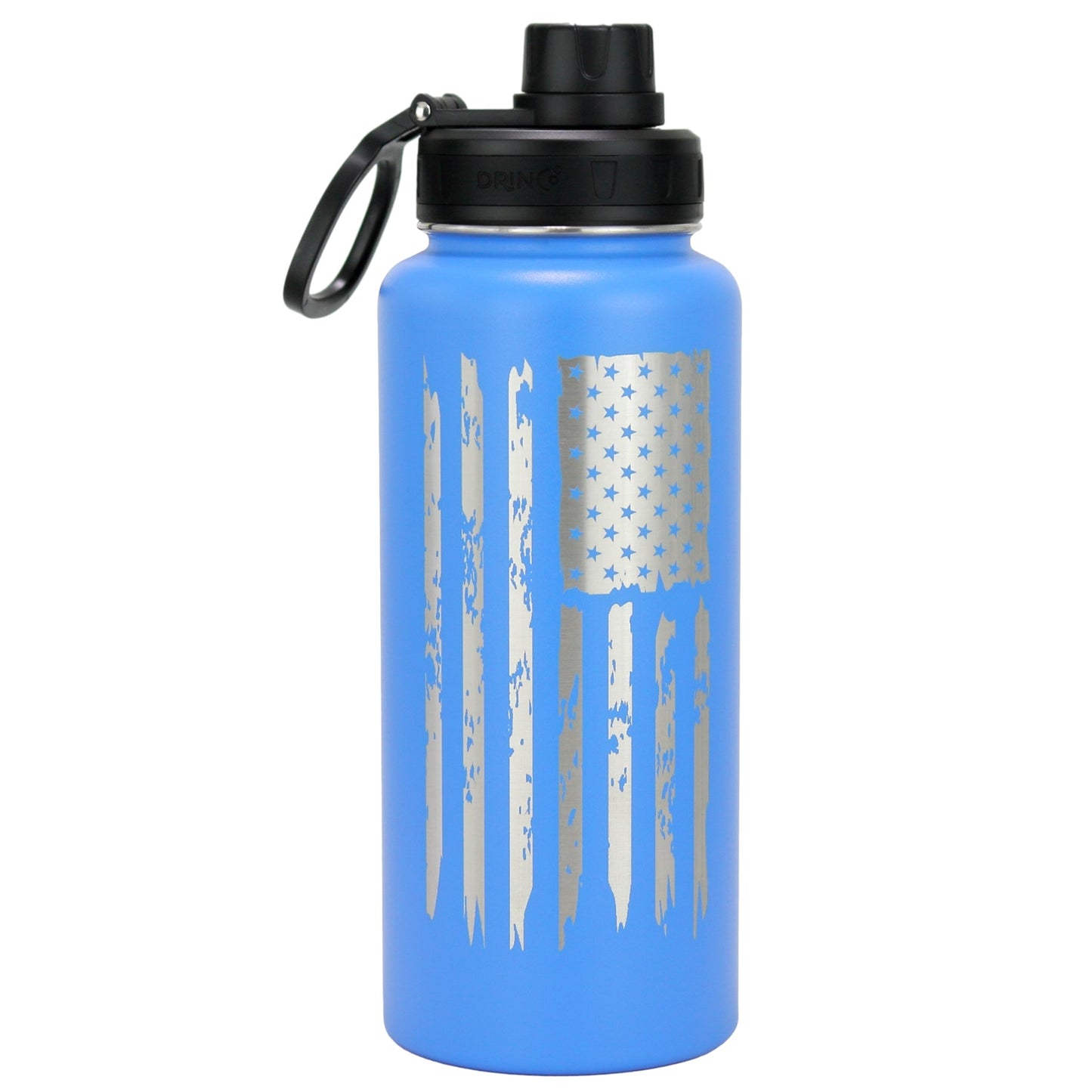 DRINCO® 32oz Stainless Steel Water Bottle - USA Flag-Royal Blue - Concordia Style Boutique