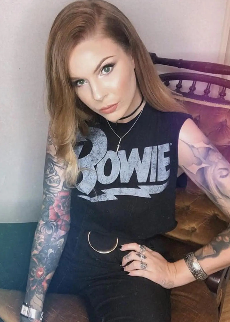 David Bowie Cropped Tee by Goodie Two Sleeves - Concordia Style Boutique