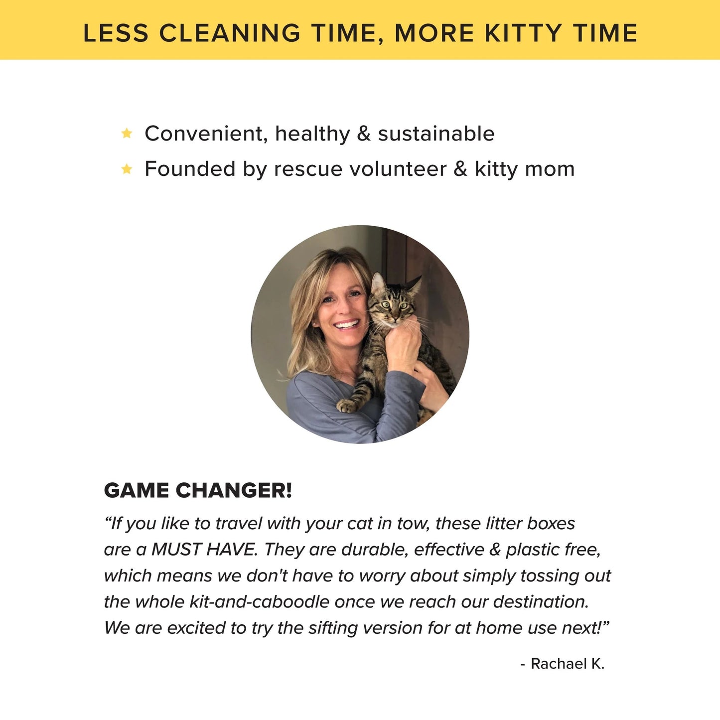 Kitty Sift Eco-Friendly Disposable Litter Box – Breathable, Odor-Reducing, Reusable & Biodegradable – Made from 100% Recycled Cardboard