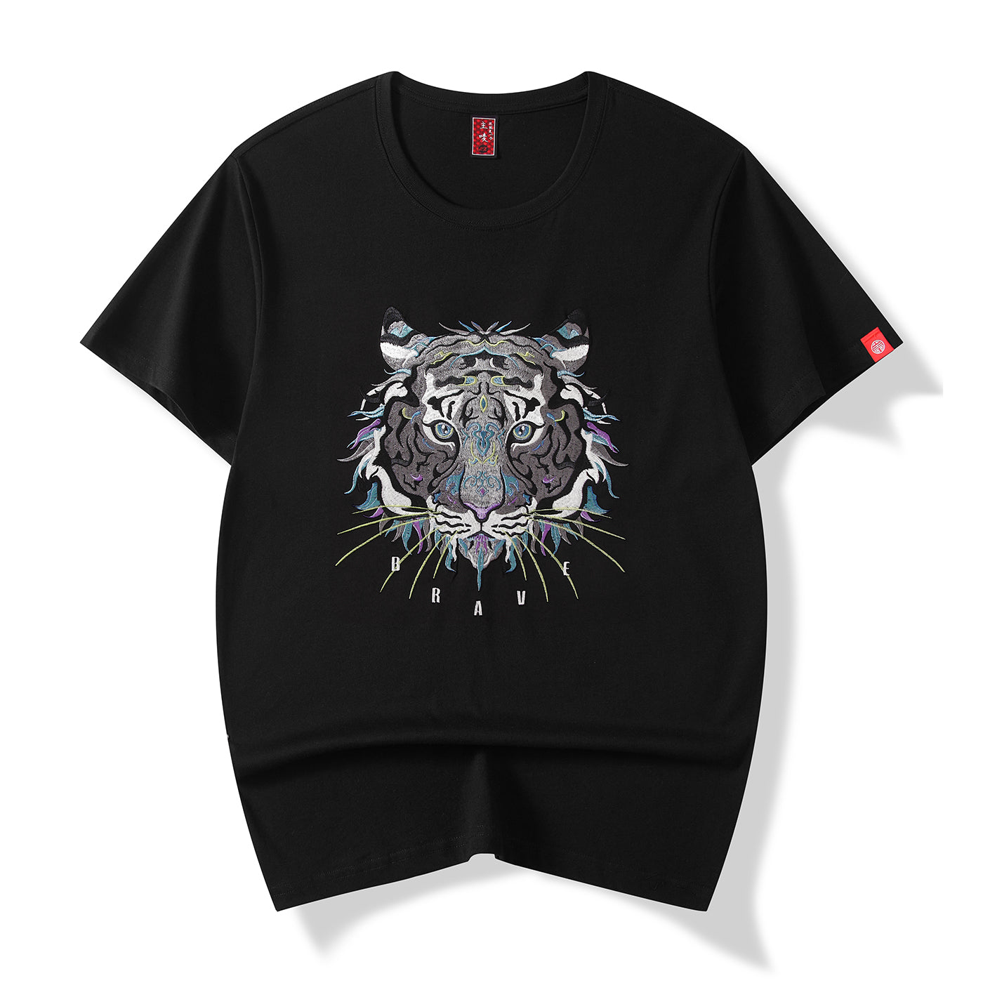 KH706 Great Tiger Embroidery Tee - Concordia Style Boutique
