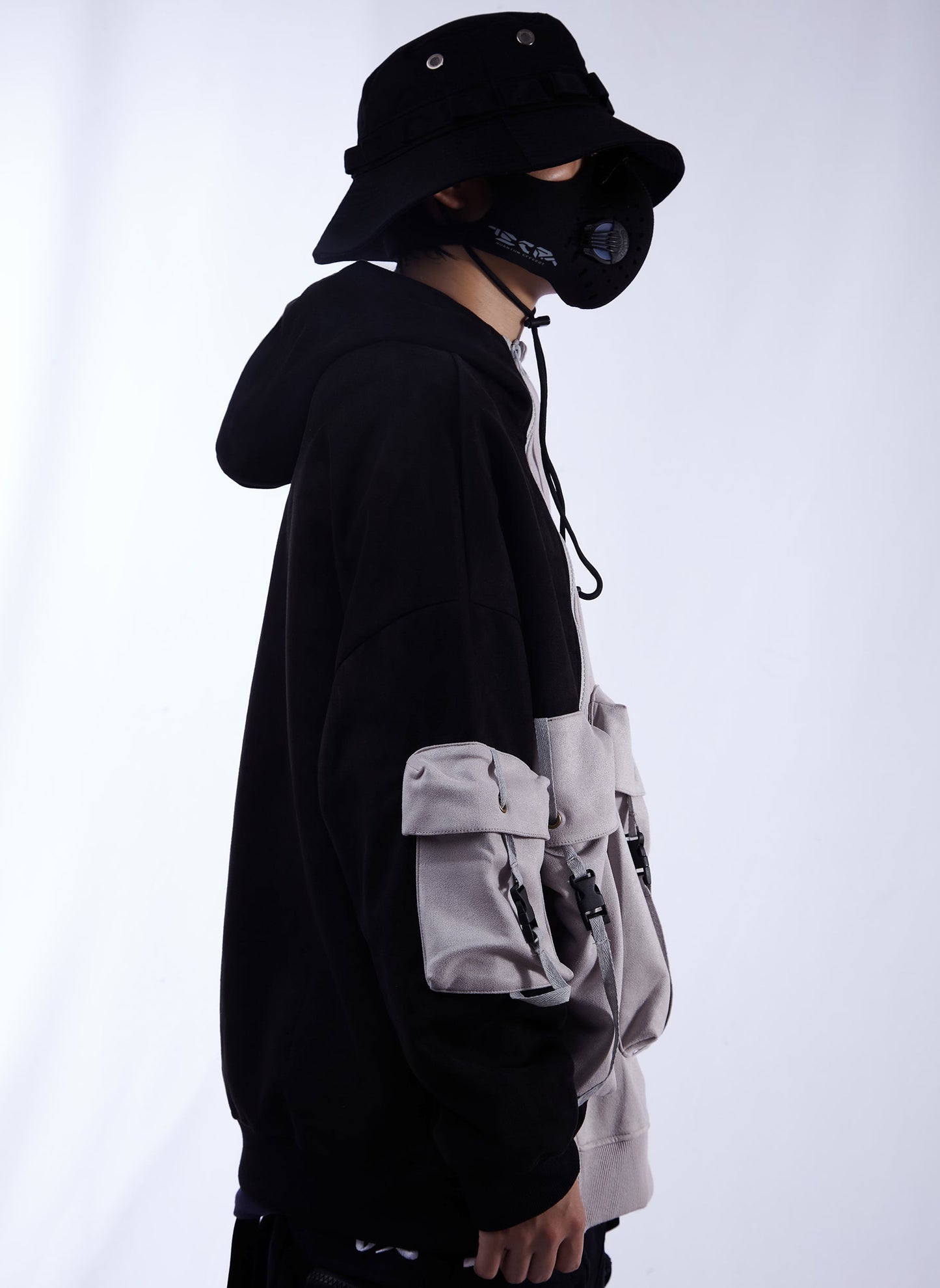 YEH1 Patchwork Functional Hoodie - Concordia Style Boutique