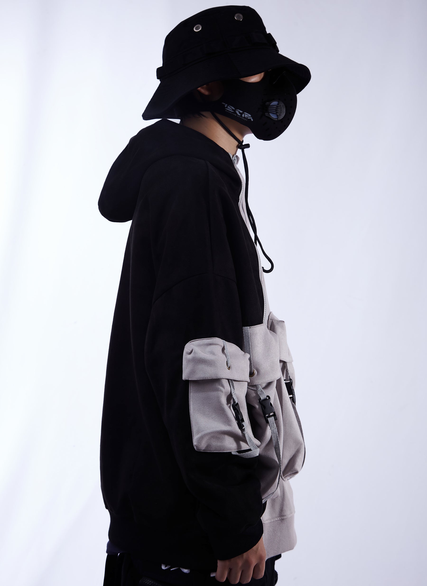 YEH1 Patchwork Functional Hoodie - Concordia Style Boutique