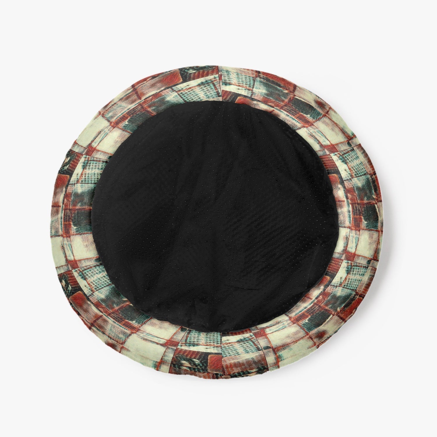 Square Dance -. Round Small Size Pet Bed - 300 gram Flannel - Premium New Arrival from Concordia Style Boutique - Just $27.50! Shop now at Concordia Style Boutique