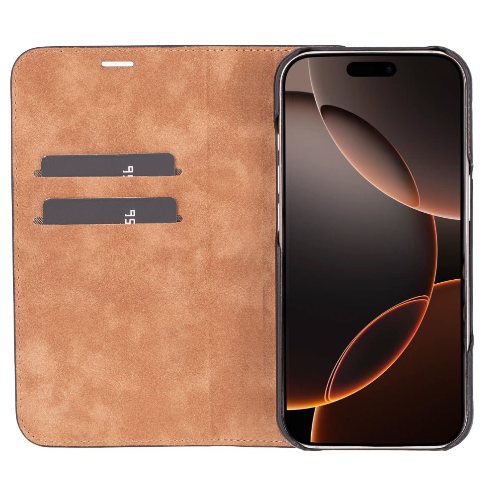 Decatur Leather iPhone 16 Pro Max Folio Case - Concordia Style Boutique