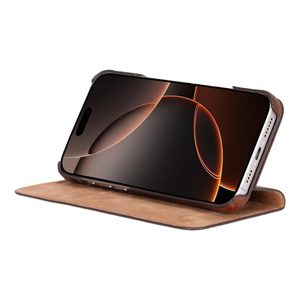 Decatur Leather iPhone 16 Pro Max Folio Case - Concordia Style Boutique