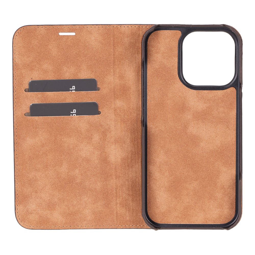 Decatur Leather iPhone 16 Pro Max Folio Case - Concordia Style Boutique