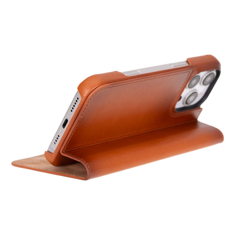 Decatur Leather iPhone 16 Pro Max Folio Case - Concordia Style Boutique