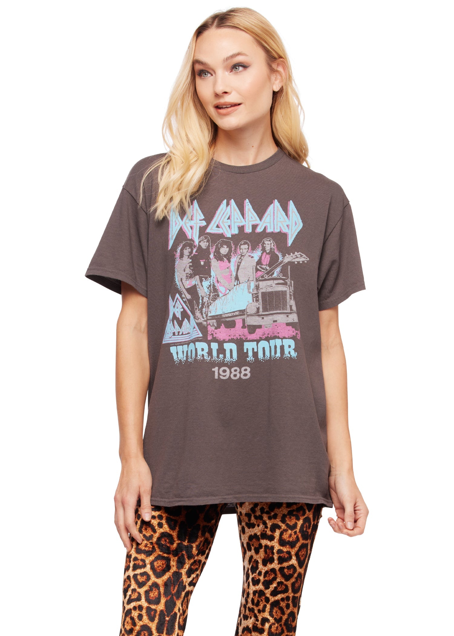Def Leppard 1988 Tour Oversized Band Shirt by Junk Food - Concordia Style Boutique