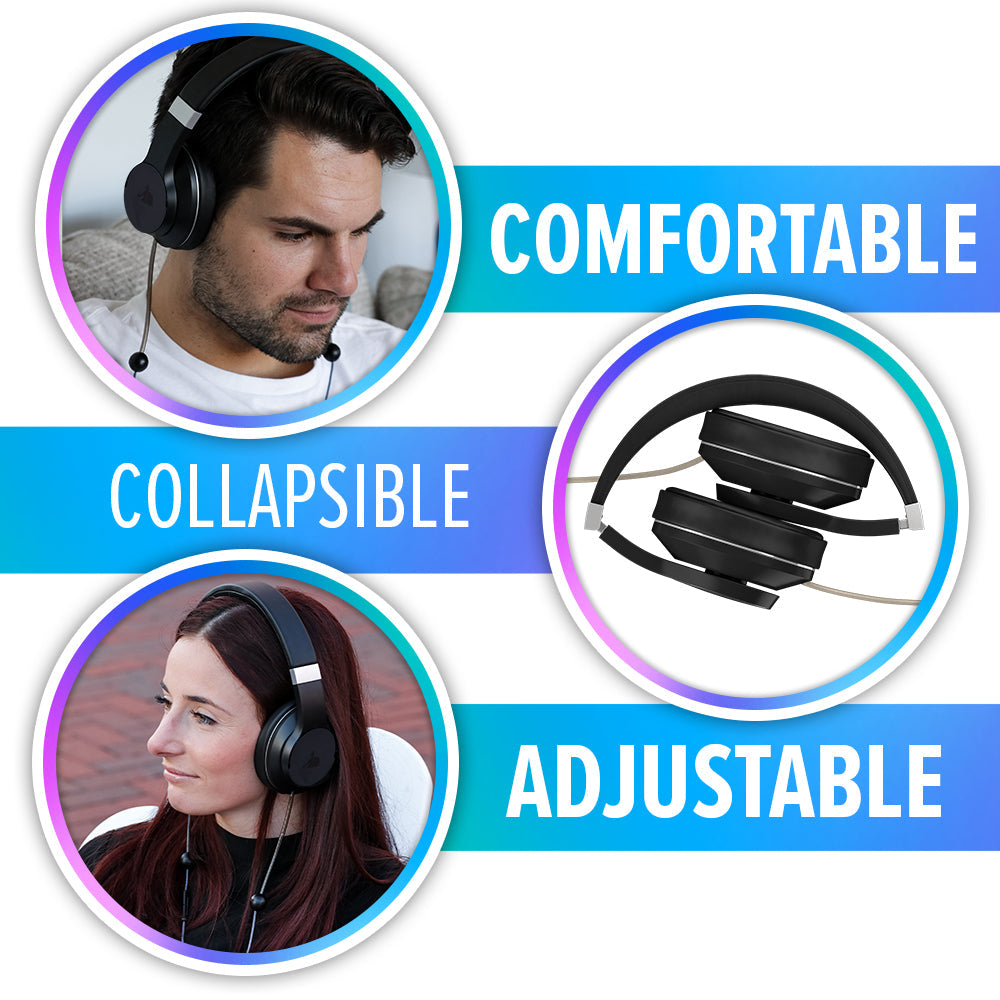EMF Radiation-Free Air Tube Over-Ear Headphones - Concordia Style Boutique