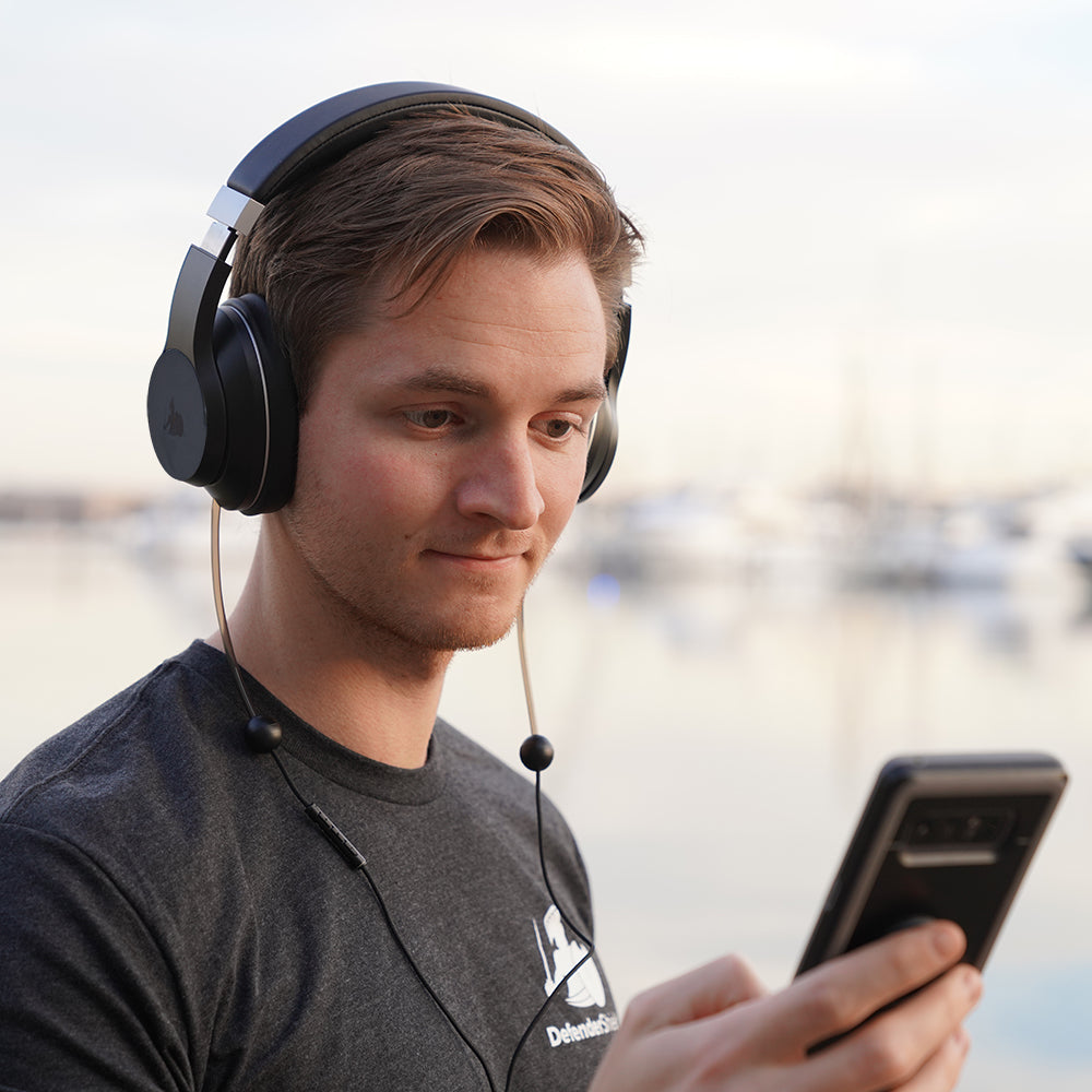 EMF Radiation-Free Air Tube Over-Ear Headphones - Concordia Style Boutique