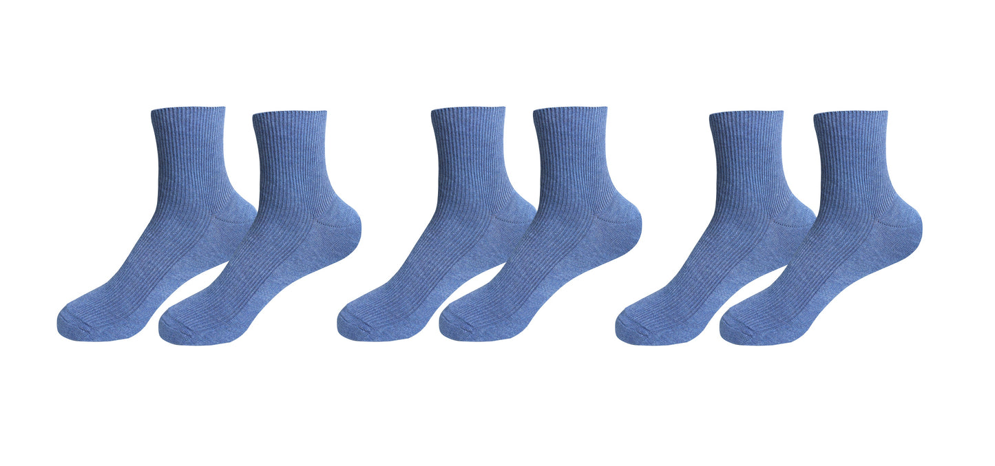 tittimitti® 100% Organic Combed Cotton Luxury Men's Socks. 3 Pairs. Made in Italy.